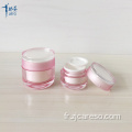 Pot de crème acrylique pour soins de la peau à usage cosmétique